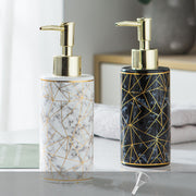 Marble Pattern Hand Soap Bottle – Ceramic Refillable Dispenser