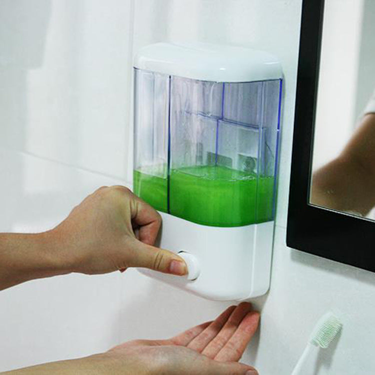 Wall-Mounted Soap Dispenser Holder – Bathroom & Kitchen Organizer