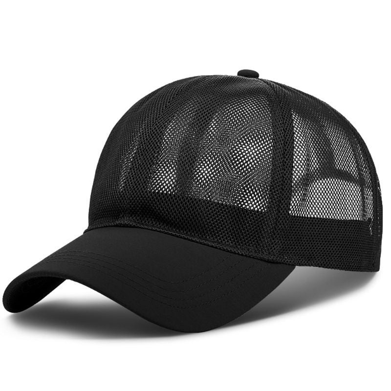 Breathable Mesh Outdoor Solid Color Baseball Cap