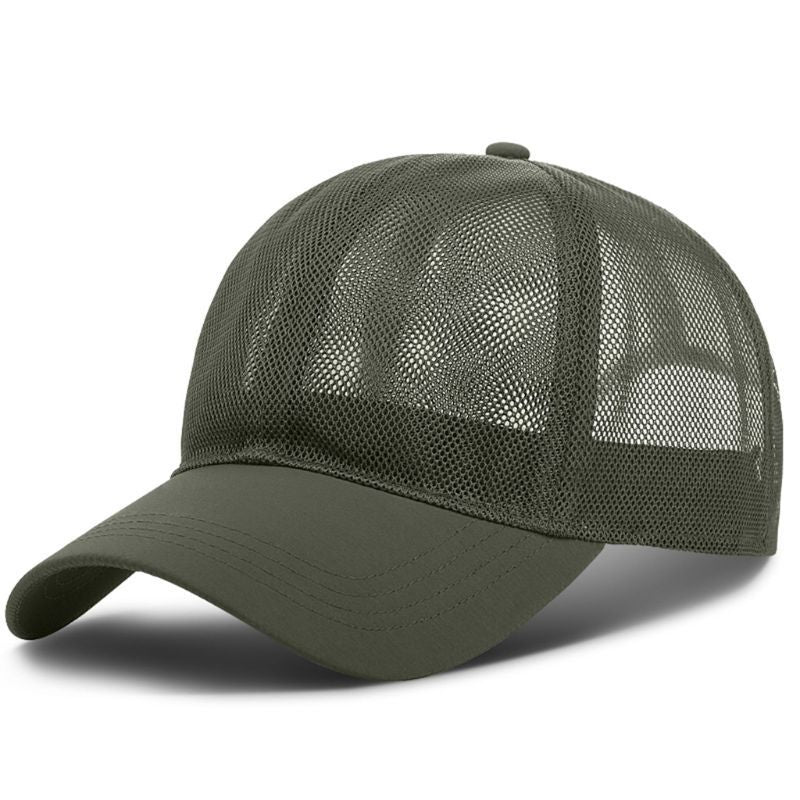 Breathable Mesh Outdoor Solid Color Baseball Cap