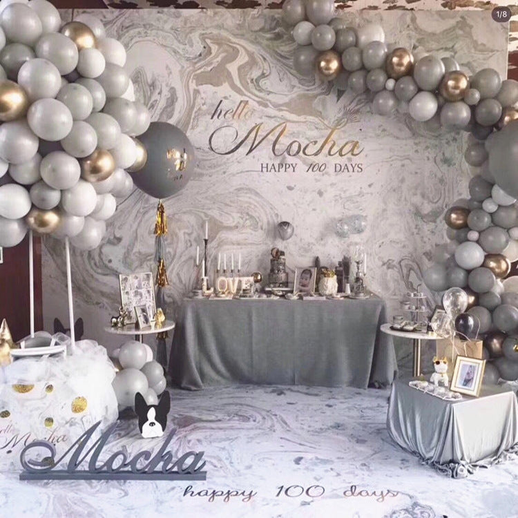 Party Gray Metal Balloon Chain Set