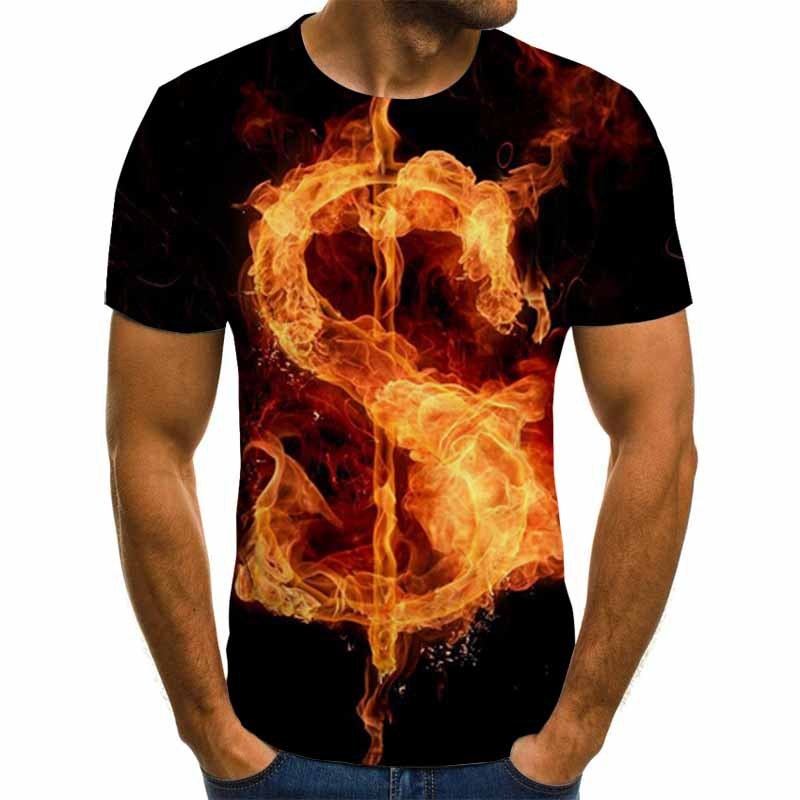 Unisex Regular Fit Graphic Tee Poly Cotton Color Swirl