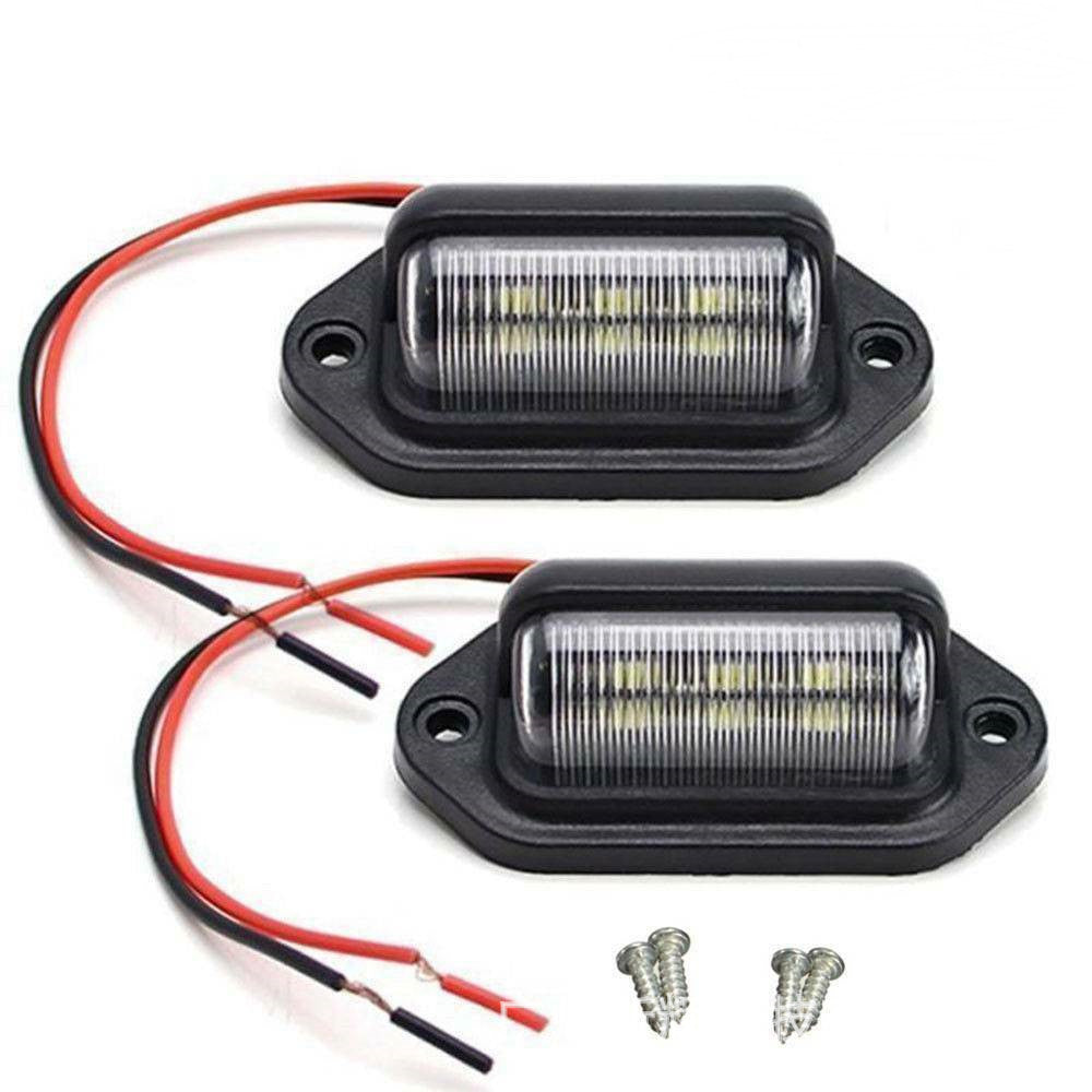 6-LED Truck License Plate Light, Suitable for Cars, Trucks, Buses, Trailers, and Side Lighting