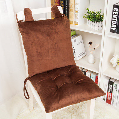 Cartoon One-Piece Cushion Cushion Back One Office Chair Cushion Thicken Student Seat Cushion Dining Chair Plush Butt Cushion