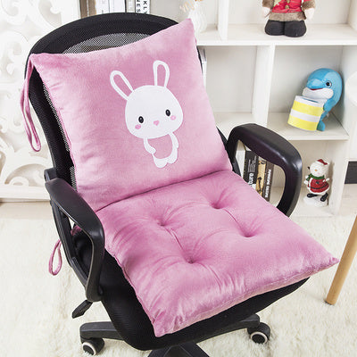 Cartoon One-Piece Cushion Cushion Back One Office Chair Cushion Thicken Student Seat Cushion Dining Chair Plush Butt Cushion