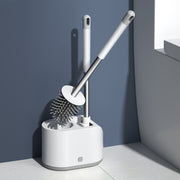 Long Handle Silicone Toilet Brush – Durable Bathroom Cleaning Tool & Accessory
