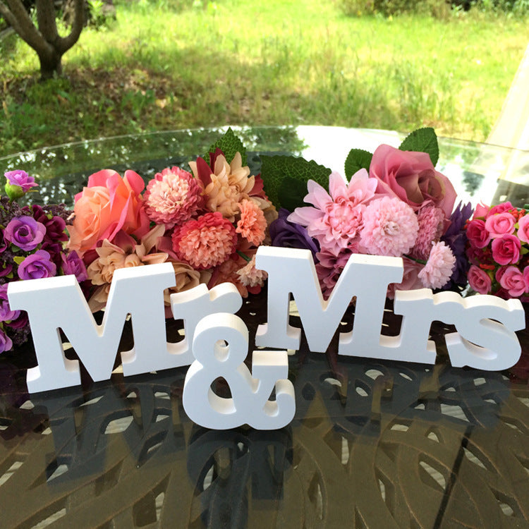 Wooden English Alphabet Decorations Creative Wedding Decorations Photography Studio Photo Wedding Props