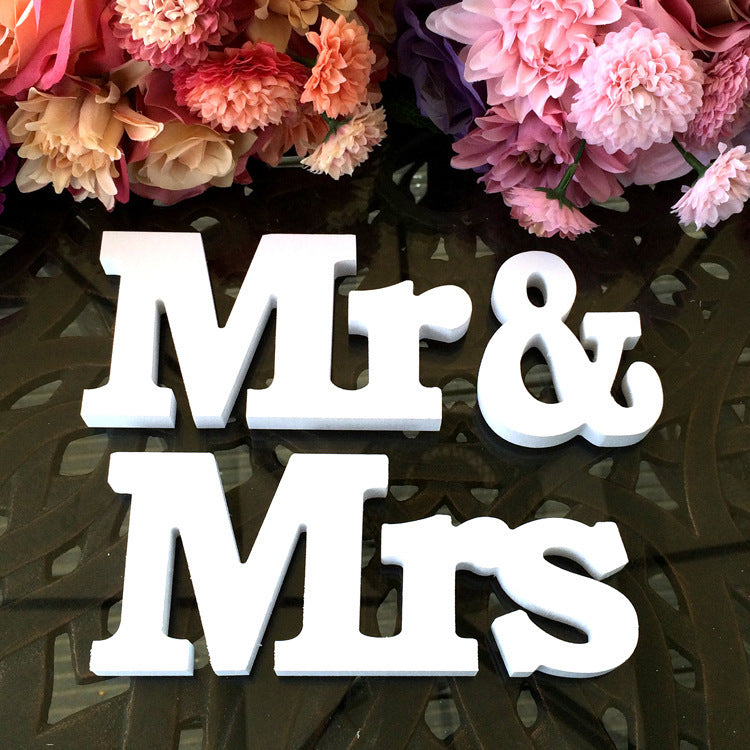 Wooden English Alphabet Decorations Creative Wedding Decorations Photography Studio Photo Wedding Props