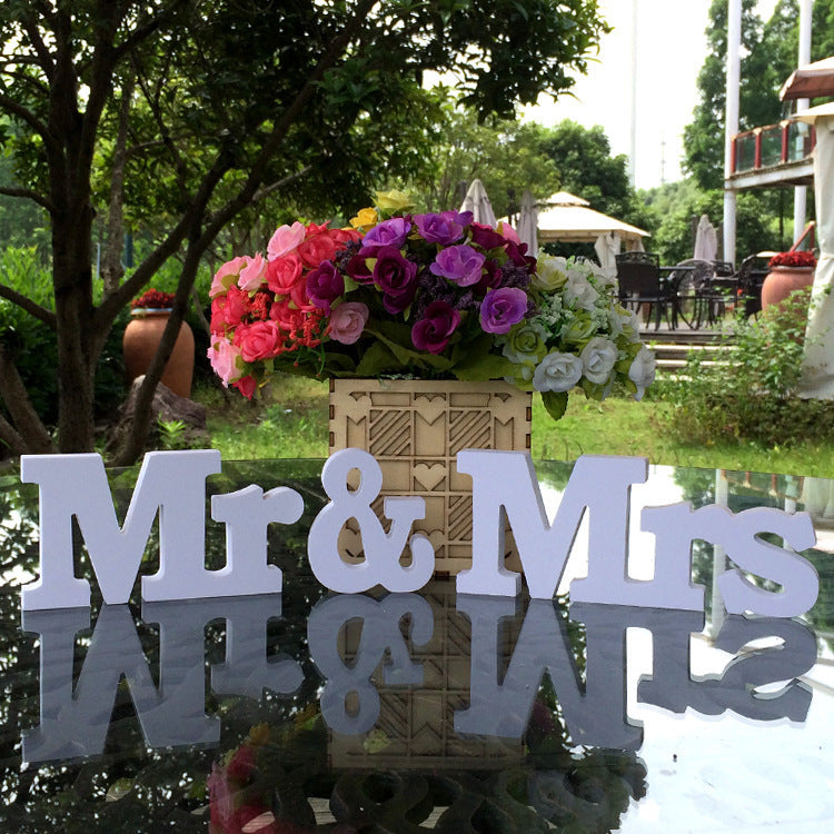 Wooden English Alphabet Decorations Creative Wedding Decorations Photography Studio Photo Wedding Props