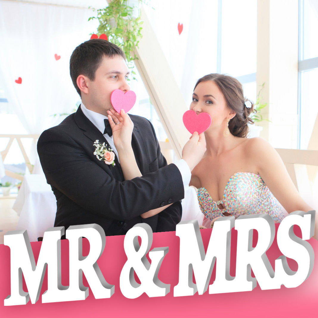 Wooden English Alphabet Decorations Creative Wedding Decorations Photography Studio Photo Wedding Props