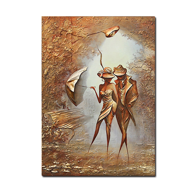 Romantic Oil Painting – Canvas Wall Art for Living Room Decoration