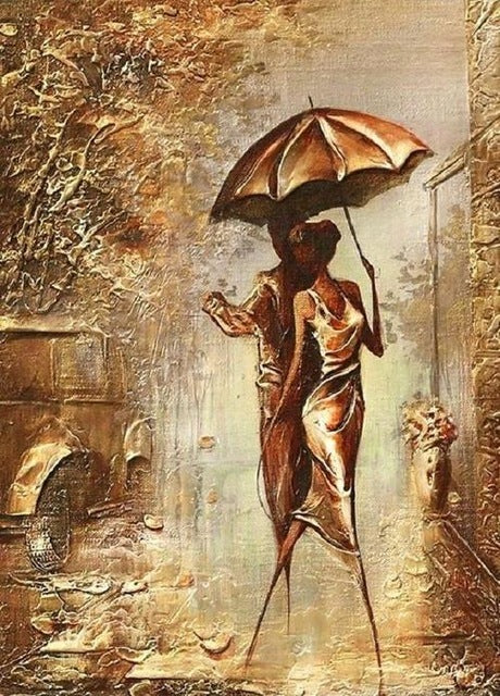 Romantic Oil Painting – Canvas Wall Art for Living Room Decoration