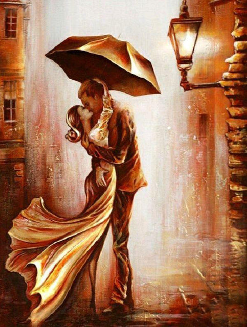 Romantic Oil Painting – Canvas Wall Art for Living Room Decoration