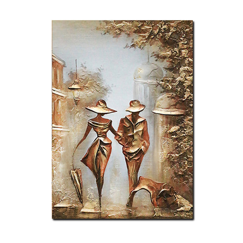 Romantic Oil Painting – Canvas Wall Art for Living Room Decoration