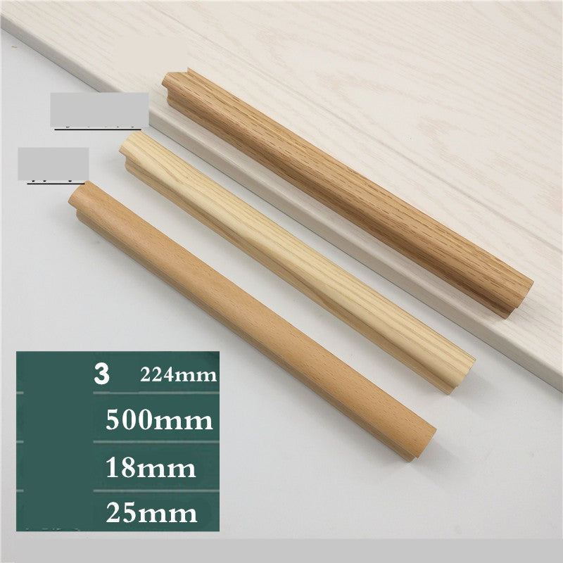 Cabinet Door Cabinet Drawer Solid Wood Handle Modern And Simple