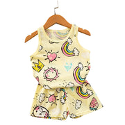 Children's Cotton Vest Set – Korean Style Mesh Vest and Shorts Outfit for Boys and Girls