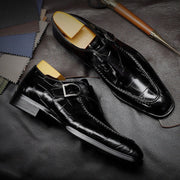 Men’s Classic Pattern Business Flat Formal Dress Shoes – Designer StyleLeather Shoes Mens Loafers Valentine Gifts Shoes