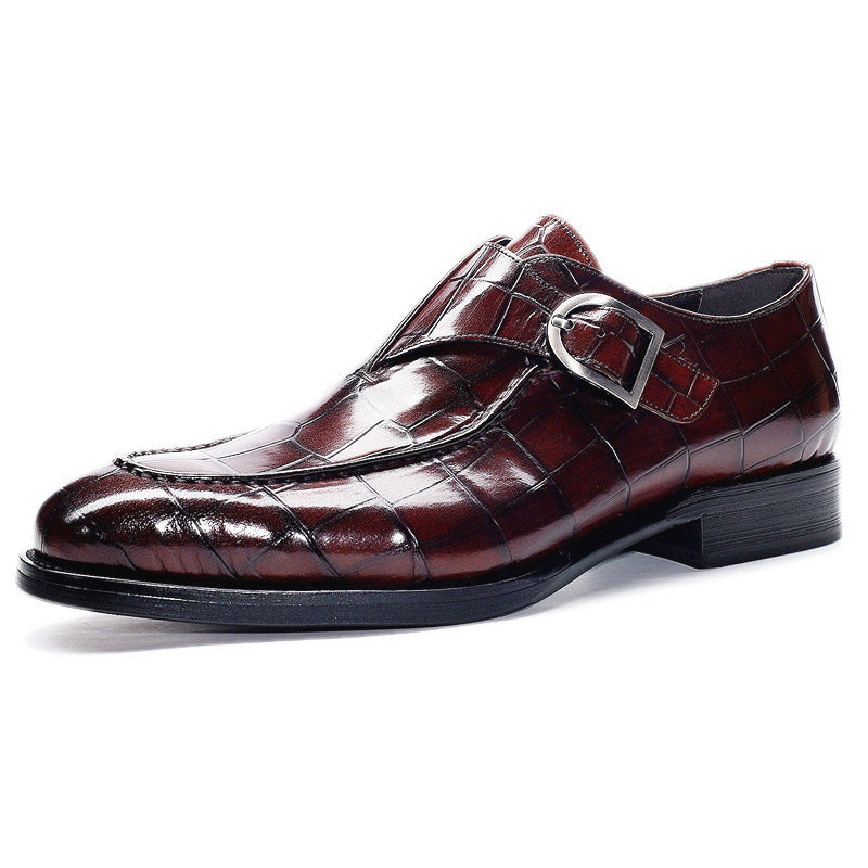 Men’s Classic Pattern Business Flat Formal Dress Shoes – Designer StyleLeather Shoes Mens Loafers Valentine Gifts Shoes