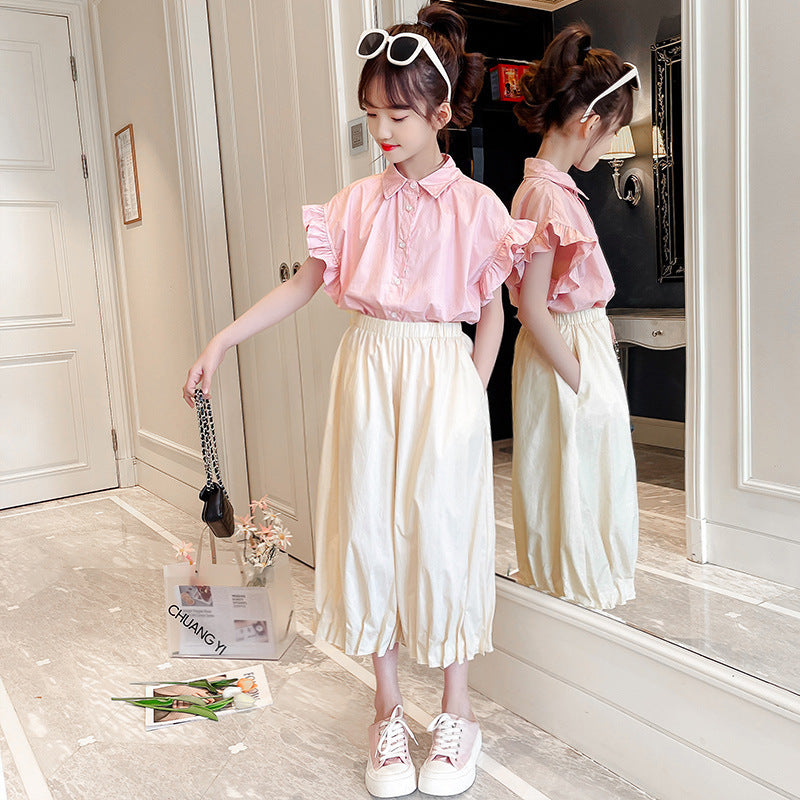 Girls' Summer Shirts, T-shirts, Western Style Children's Clothing
