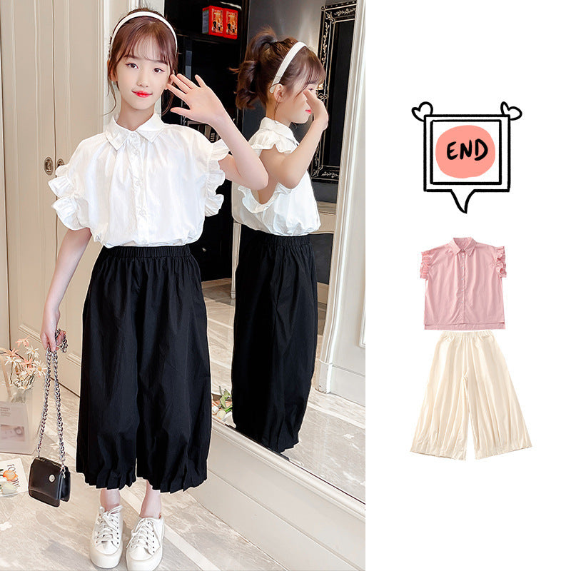Girls' Summer Shirts, T-shirts, Western Style Children's Clothing