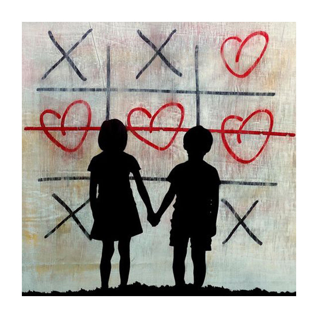 Street Art Love Poster – Modern Canvas Painting Wall Art for Living Room & Home Decor