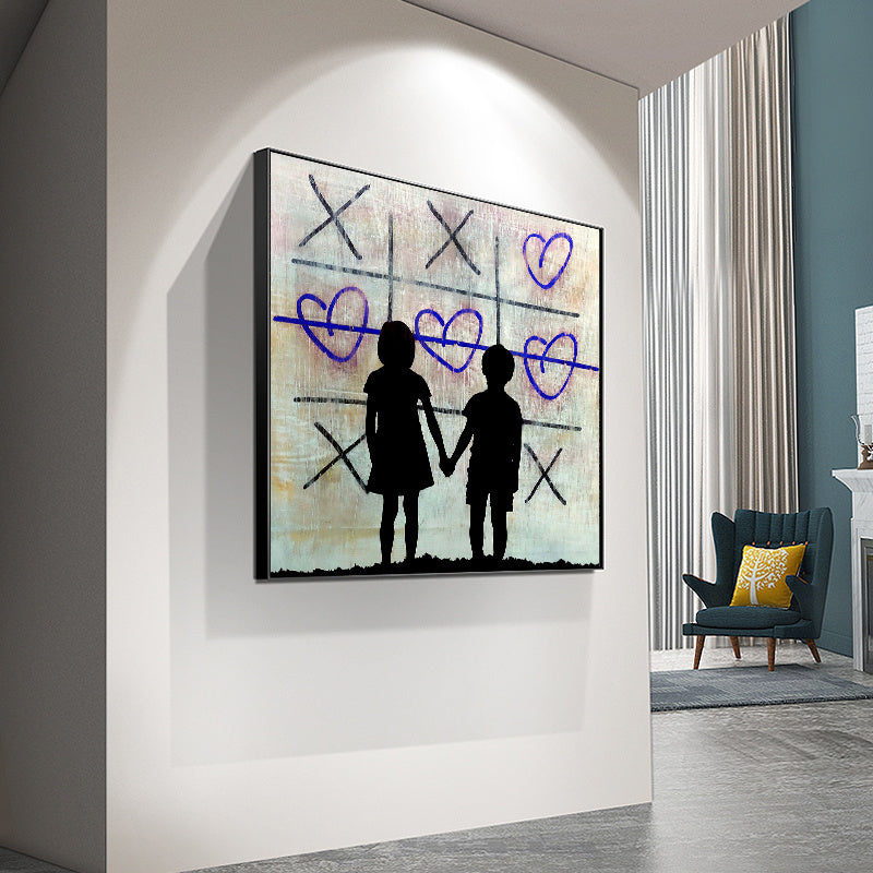 Street Art Love Poster – Modern Canvas Painting Wall Art for Living Room & Home Decor