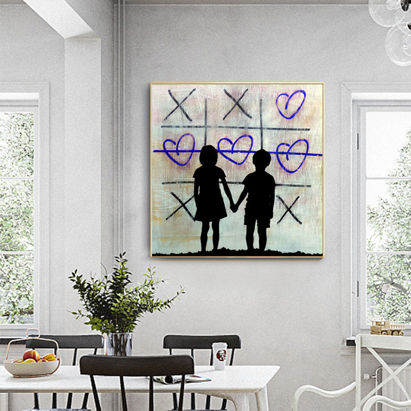 Street Art Love Poster – Modern Canvas Painting Wall Art for Living Room & Home Decor