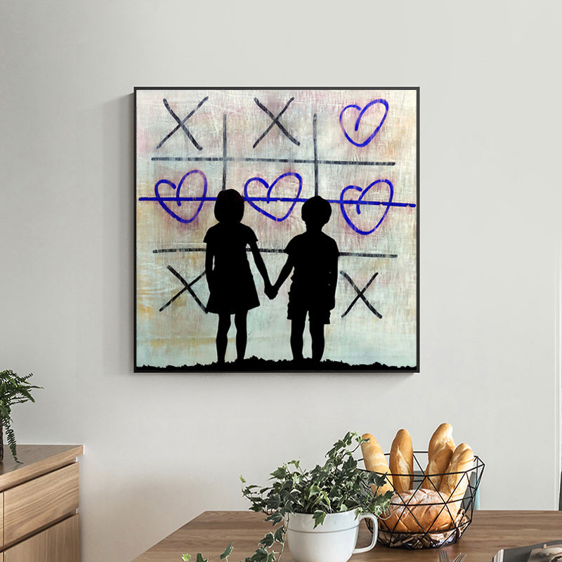 Street Art Love Poster – Modern Canvas Painting Wall Art for Living Room & Home Decor