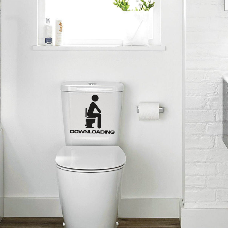 Bathroom Toilet Wall Sticker – Removable Vinyl Decal, Waterproof