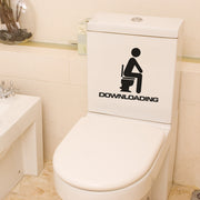 Bathroom Toilet Wall Sticker – Removable Vinyl Decal, Waterproof