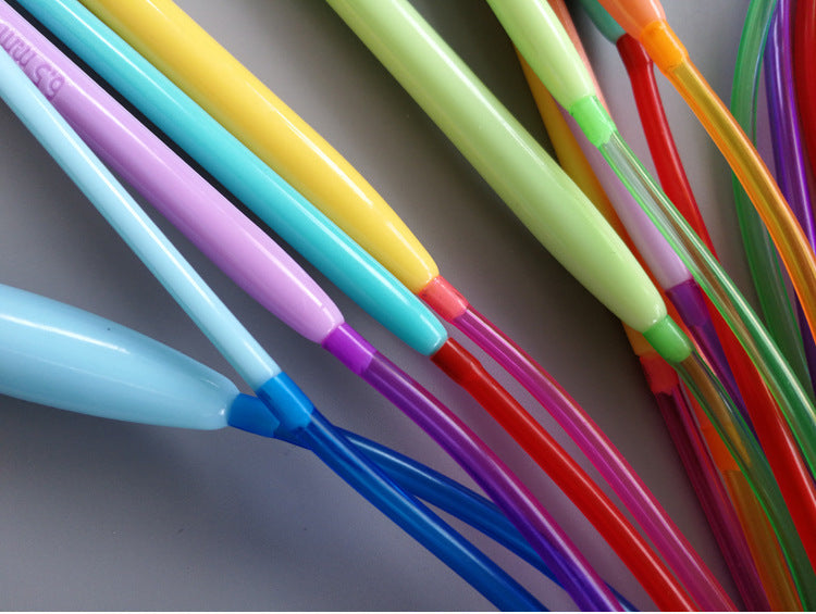 Sweater Knitting Needles and Crochet Tools Set, ABS Plastic, 120cm, 12 Pieces