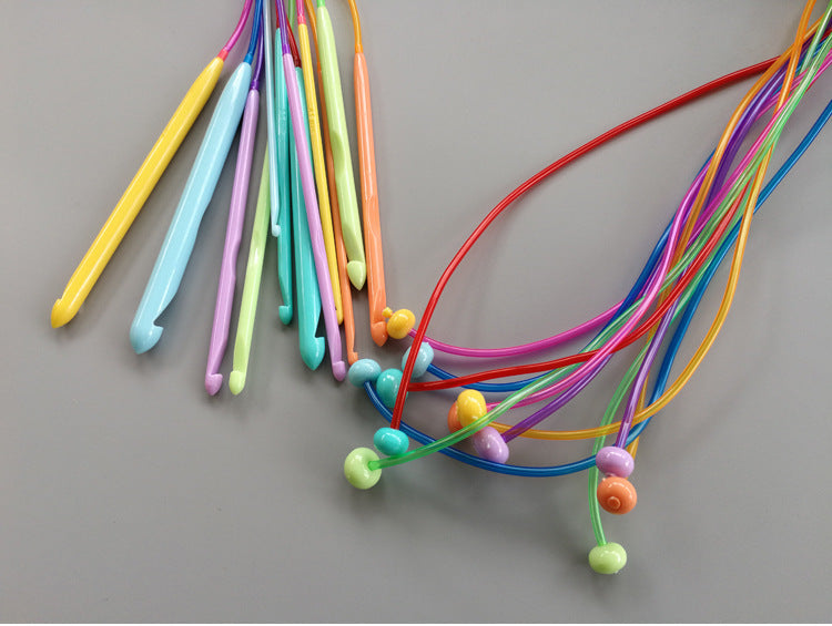 Sweater Knitting Needles and Crochet Tools Set, ABS Plastic, 120cm, 12 Pieces