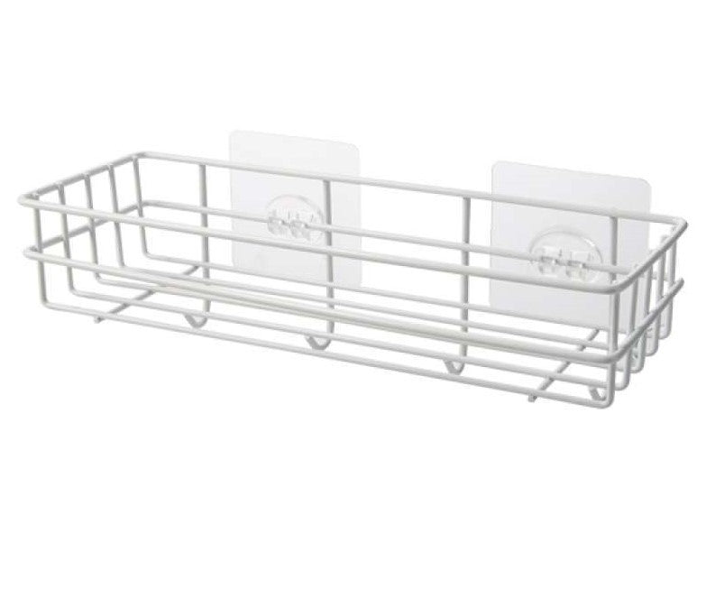 Punch-Free Wall-Mounted Bathroom Storage Rack – Kitchen Corner Shelf with Tripod