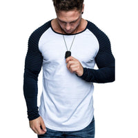 White with navy blue