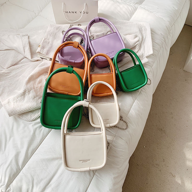 Luxury Brand Women’s Leather Shoulder Bags – Designer Chain Crossbody & Mini Square Handbags