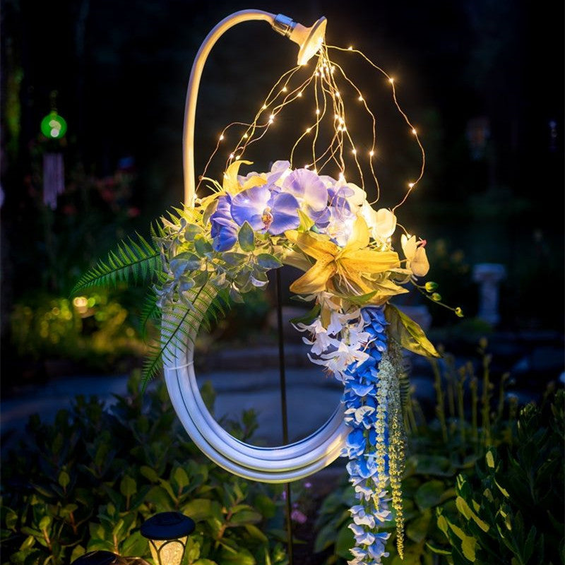 Solar Copper Wire LED Vines String Light Waterproof Garden