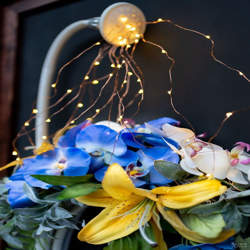 Solar Copper Wire LED Vines String Light Waterproof Garden