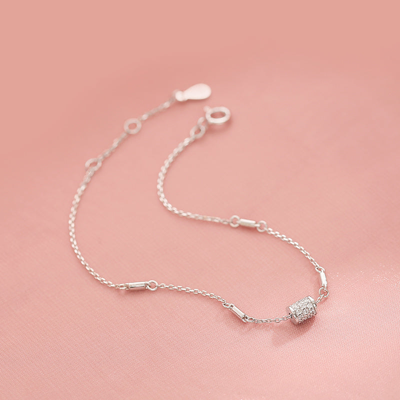 S925 Sterling Silver Small Waist Bracelet for Women