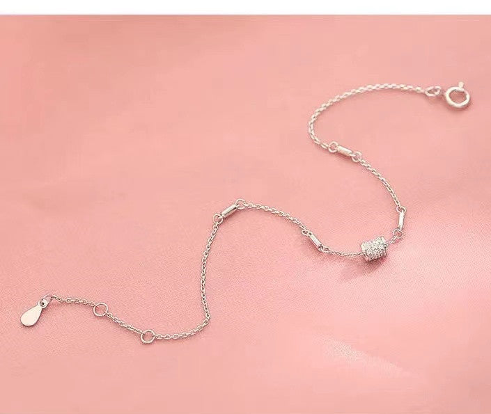 S925 Sterling Silver Small Waist Bracelet for Women
