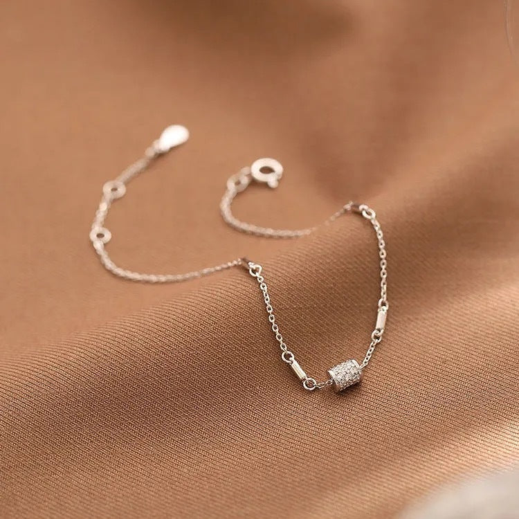 S925 Sterling Silver Small Waist Bracelet for Women