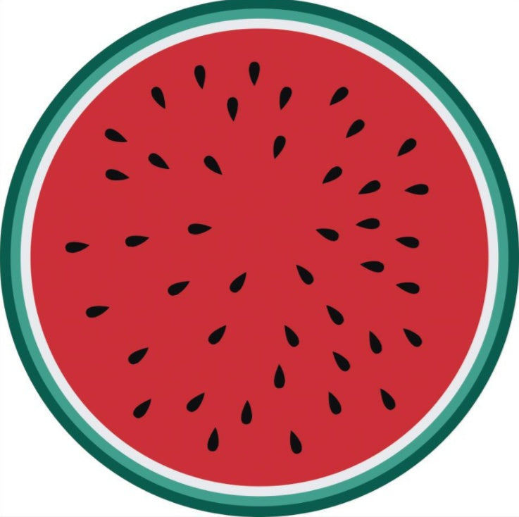 Fruit round beach mat