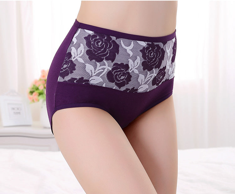 Women’s Cotton High-Waist Underwear – Breathable Briefs