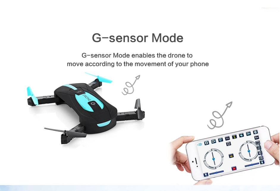 JY018 “Black Bee” WiFi Drone – Fixed-Altitude Foldable RC Quadcopter