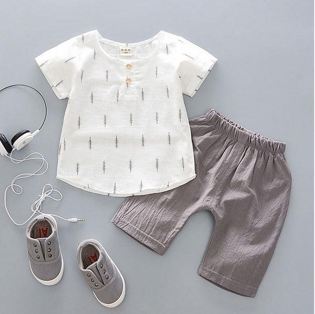 Summer Baby Boys Outfit – Casual Infant Sportswear Set