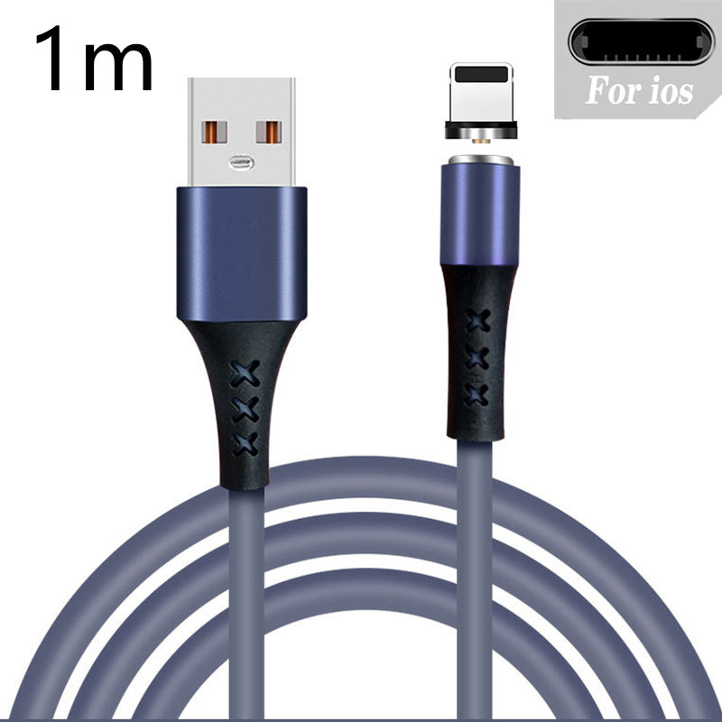 Silicone Fast Charging Mobile Phone Data Cable