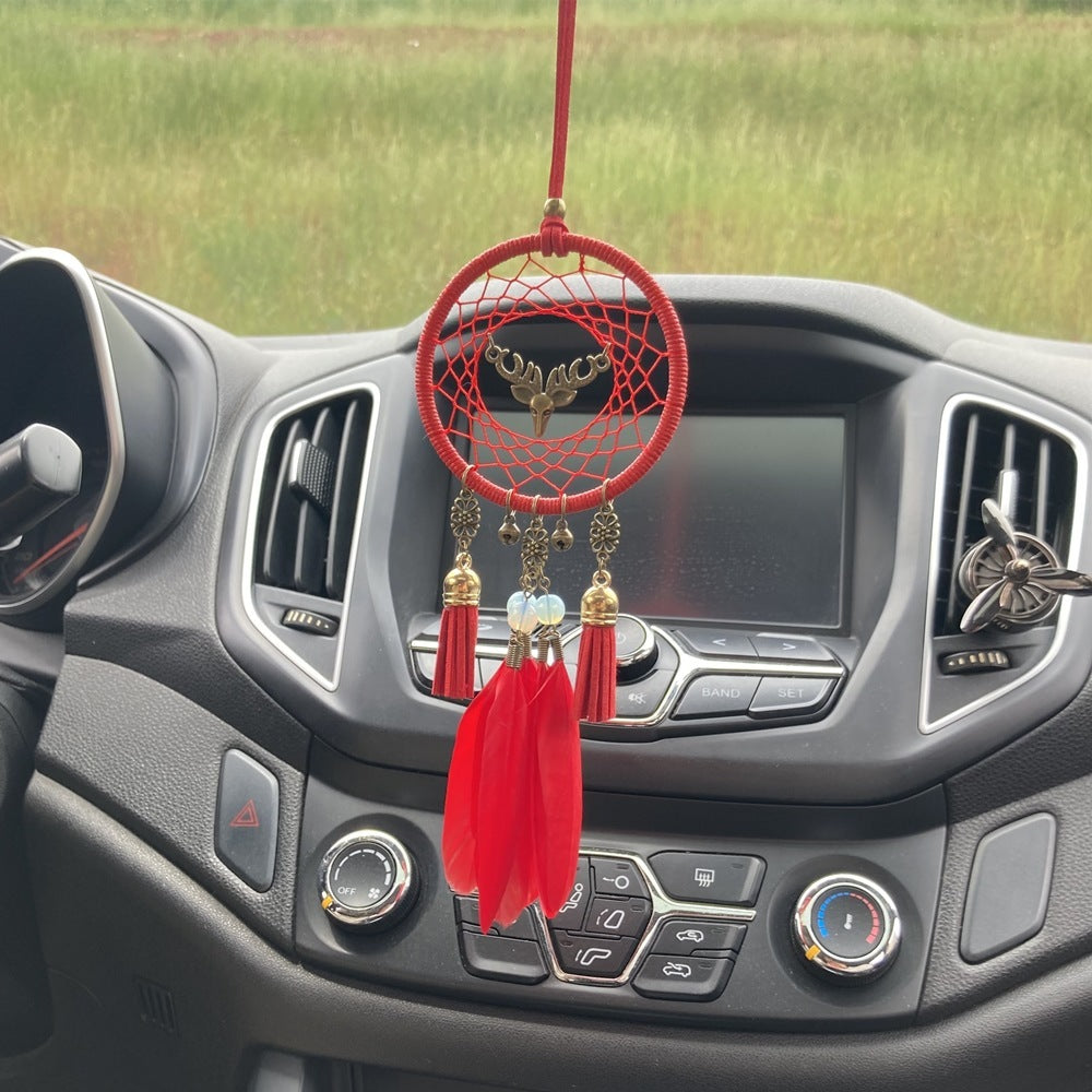 Dreamcatcher Automobile Hanging Ornament Feather