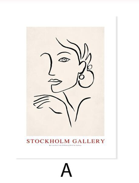Scandinavian Abstract Wall Art – Poster & Canvas Painting for Modern Home Decor