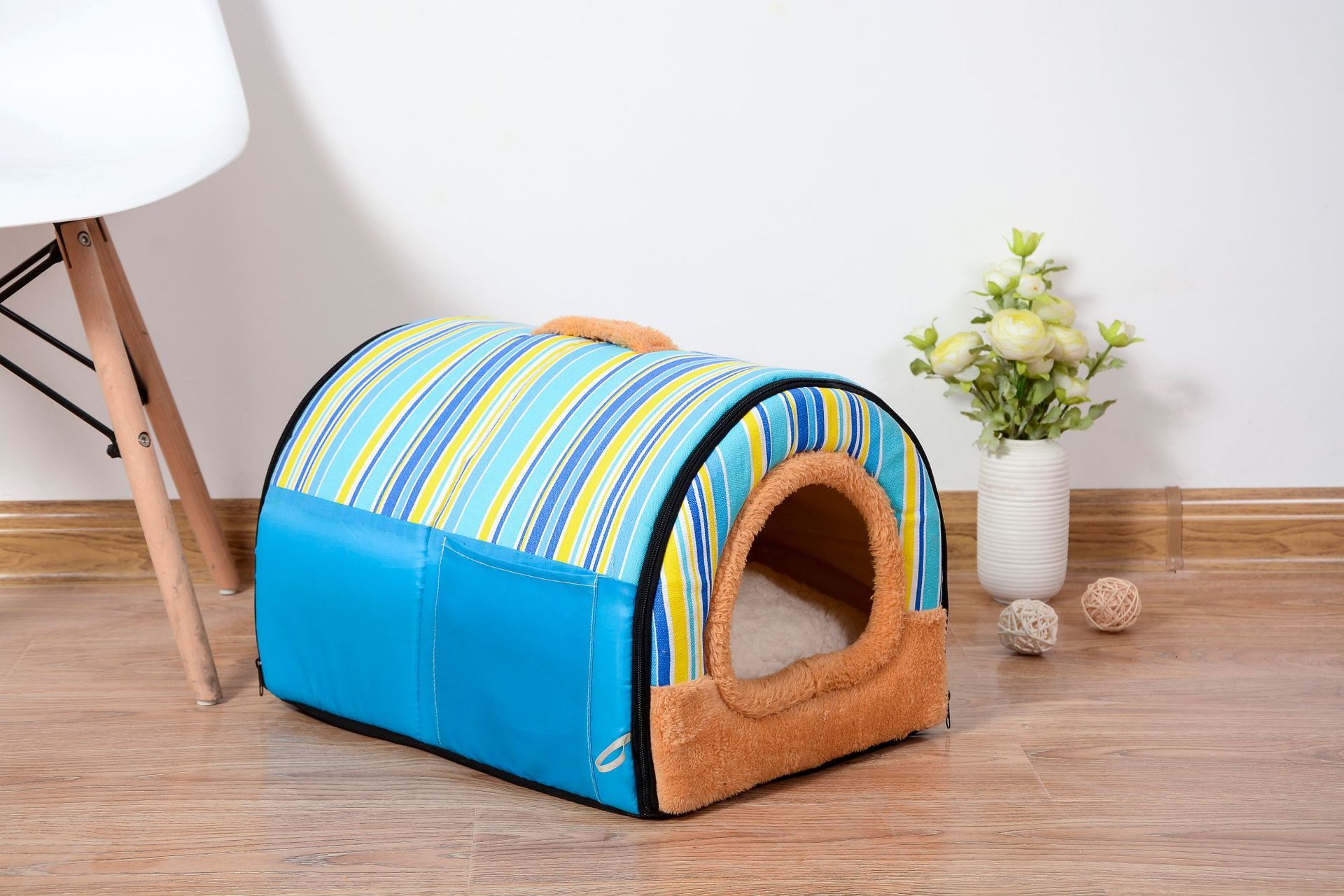 Small Lightweight Tunnel Pet House with Non-Slip Base