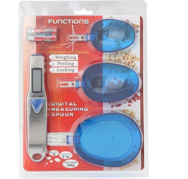 Digital Spoon Scale 500g/0.1g with 3 Detachable Measuring Spoons – Electronic Kitchen Scale