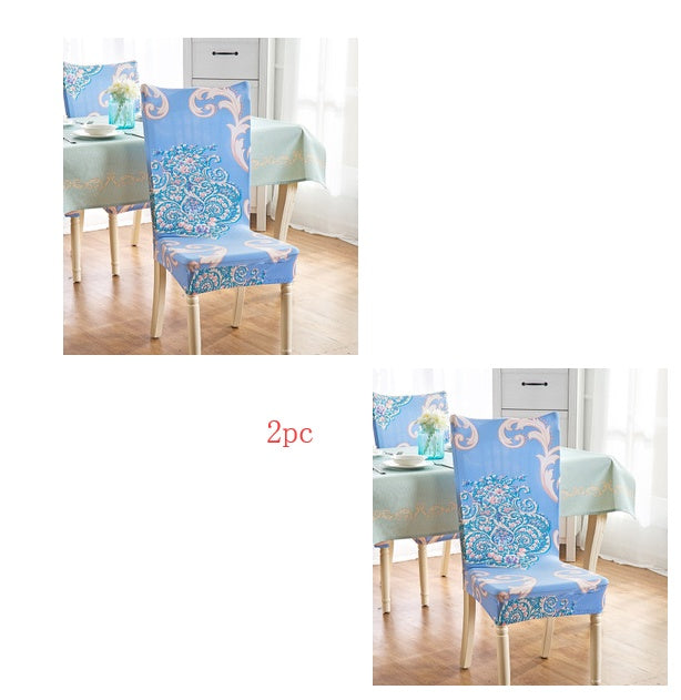 Elastic Siamese Solid Color Stretch Office and Hotel Chair Cover